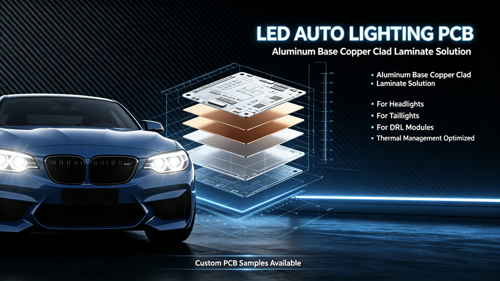 LED Automotive Lighting Aluminum Base PCB Solutions for Reliable Thermal Management